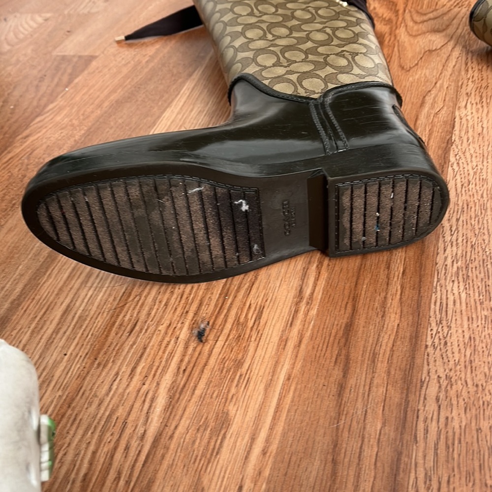 Authentic Coach Rain/Snow Boots w/ Lace up back - Picture 3 of 5